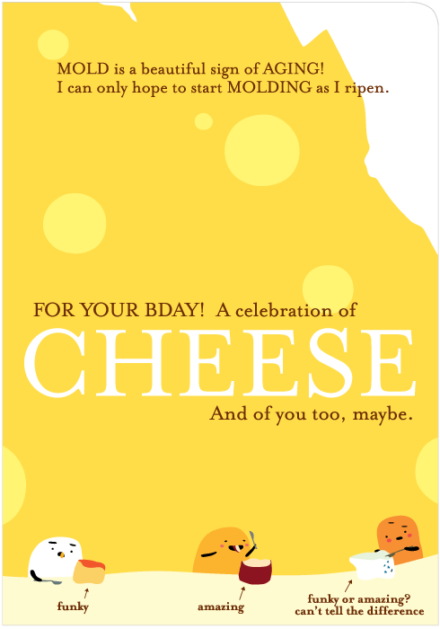 Cheese Birthday Card