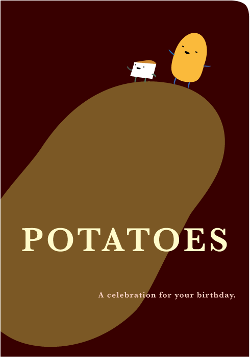 Potatoes Birthday Card