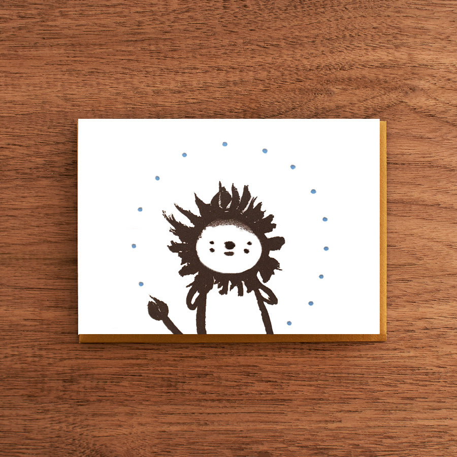Letterpress Card:  Lion