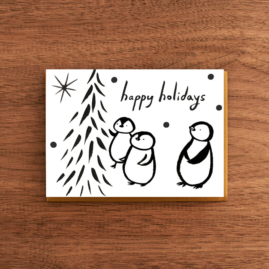 Letterpress Holiday Card:  Tree